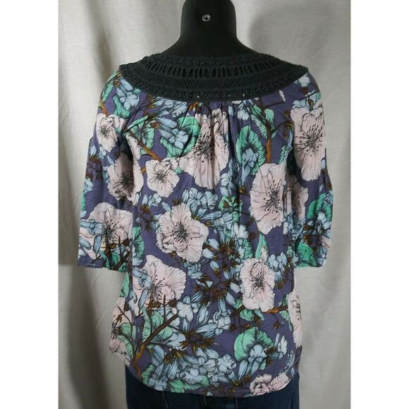 Meadow Rue for Anthropologie Floral Print Top - Small - Picture 2 of 6